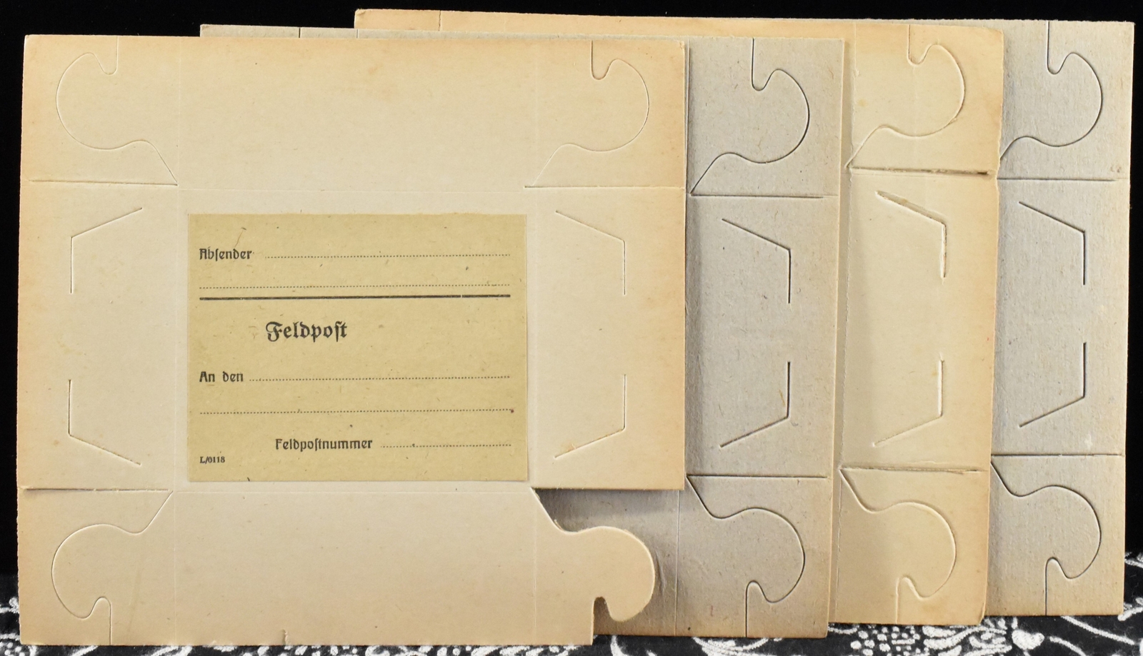 Four Old Unused German Mailing Boxes - Rare and Likely Early 20th Century