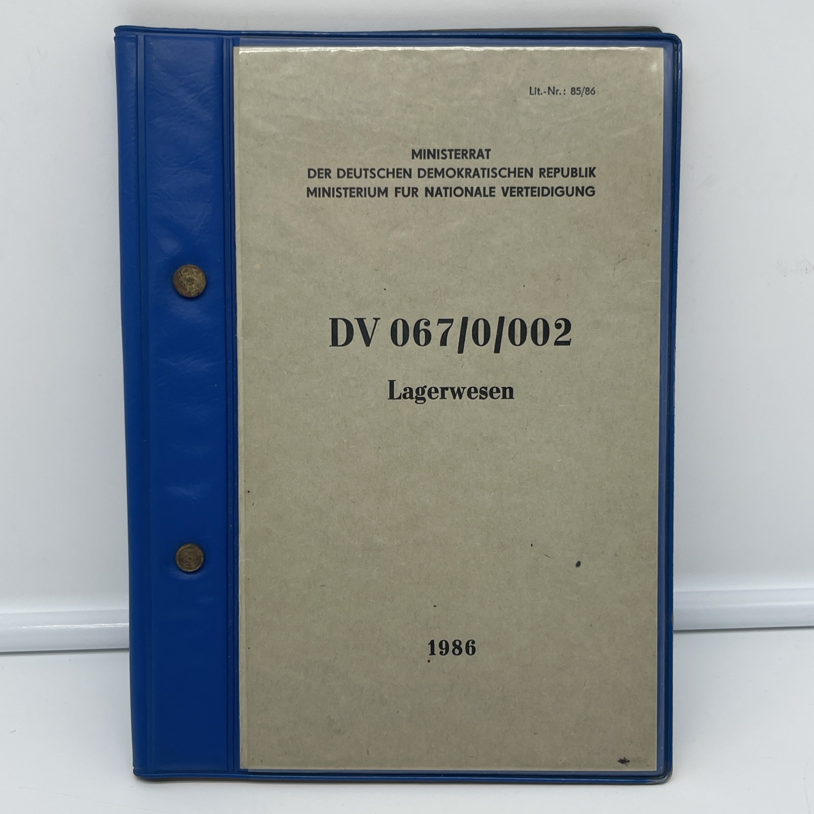 East Germany NVA DDR Manual Handbook DV 067/0/002 1986 LAGERWESEN 85/86