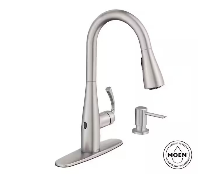 Moen Birchfield Touchless Single-Handle Sprayer Kitchen Faucet - Model 87205EWSR