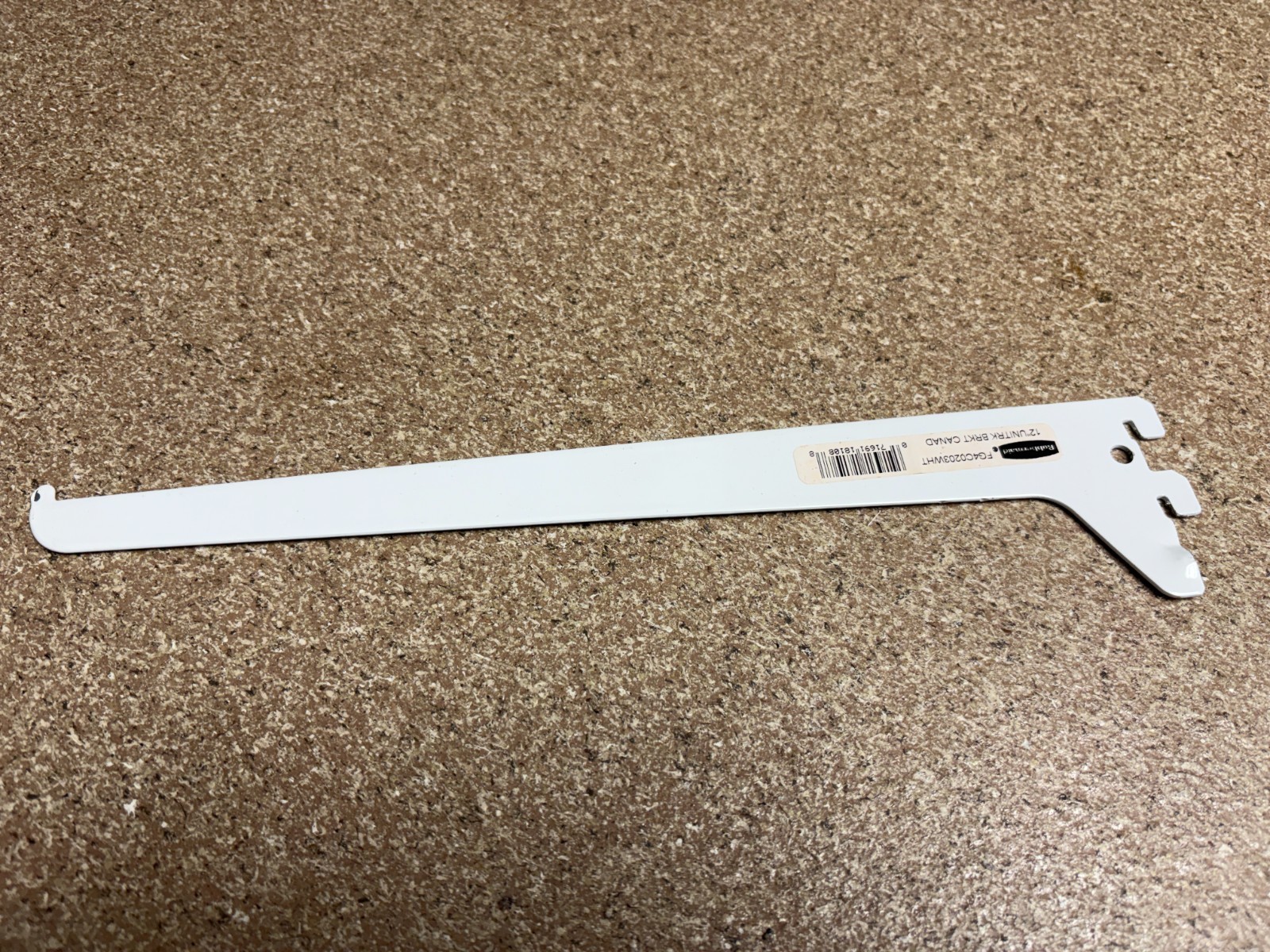 Rubbermaid 12" Shelf Bracket White Unitrk Brkt FG4C0203WHI Choose Quantity