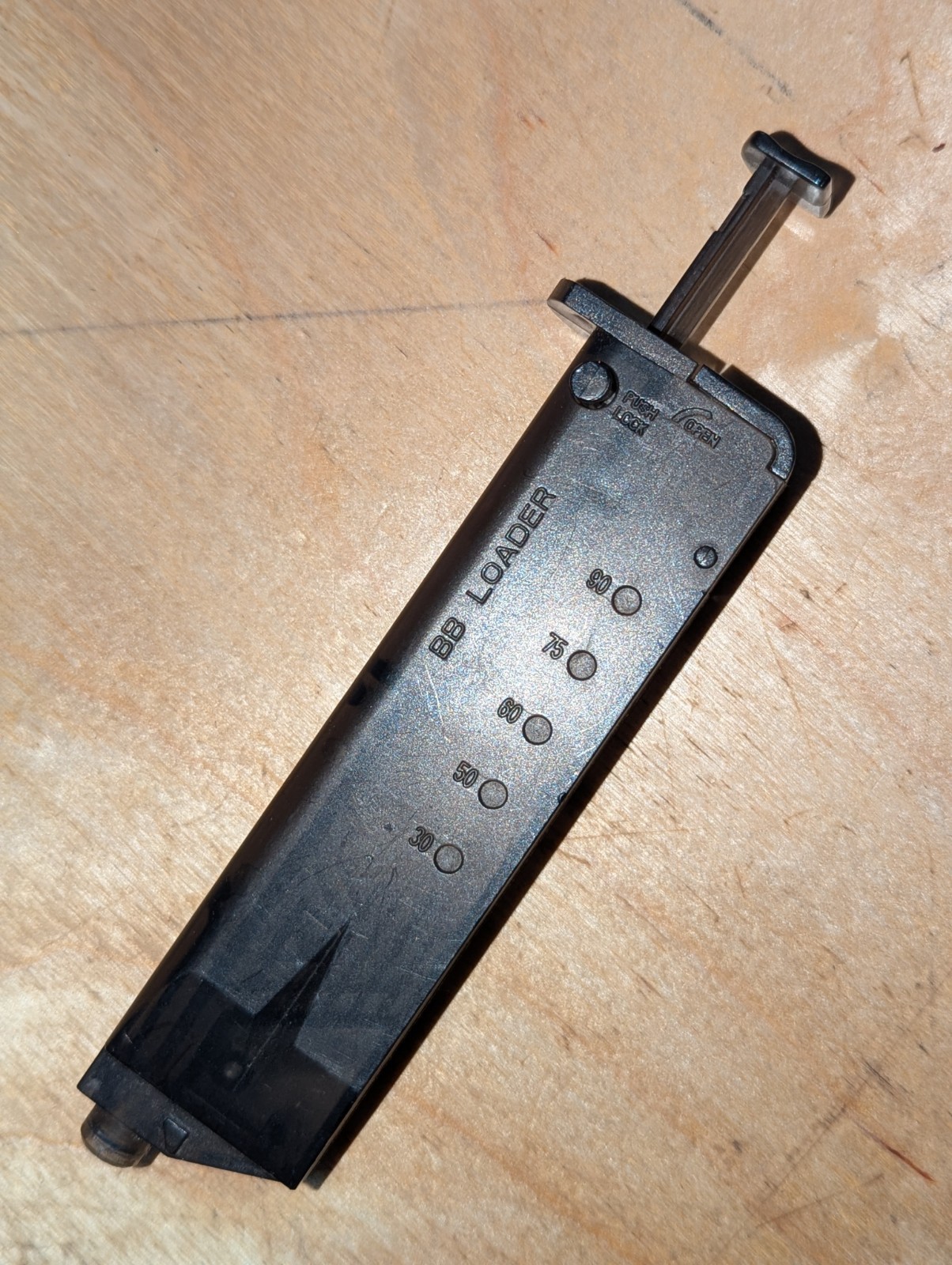 Airsoft Speed Loader Dark Black Clear Transparent 120rd 6mm