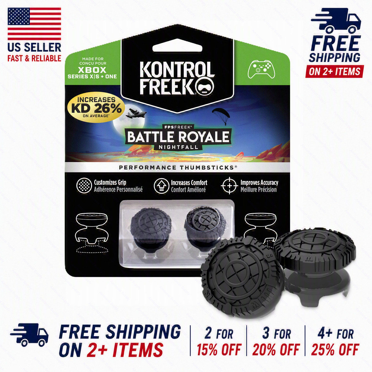 KontrolFreek FPS Freek Battle Royale Nightfall Xbox Series X/S One  – Ships Fast