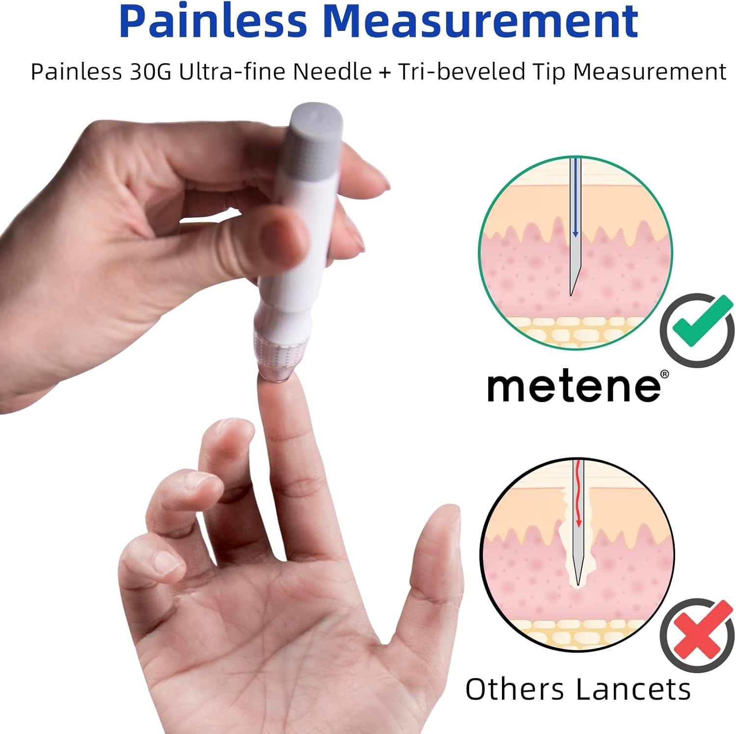 Universal Design 30G Lancets - 310 Count Sterile for Safely Testing Blood Sugar