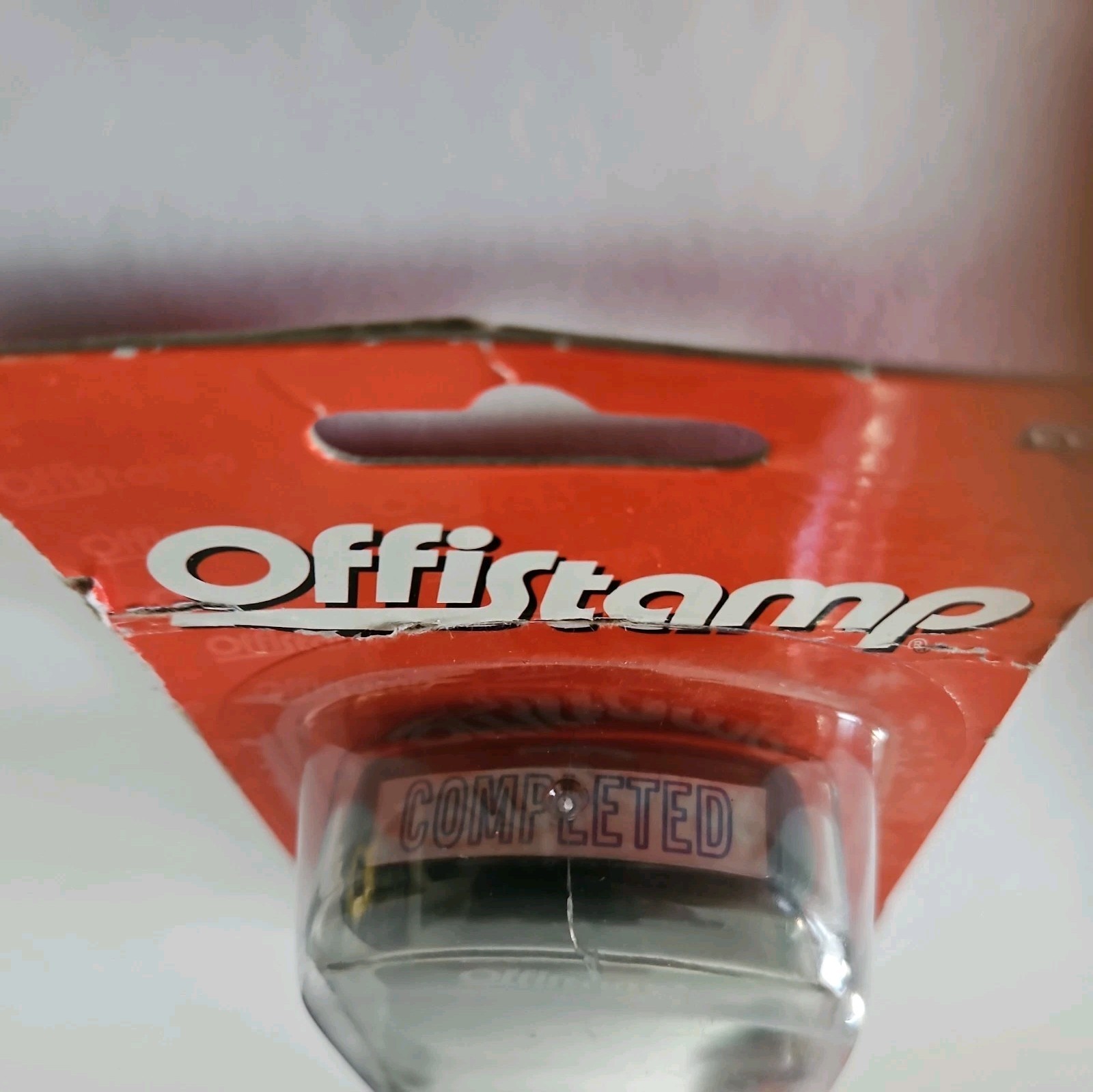 Offistamp Entered Stamp Preinked Quick Drying Blue