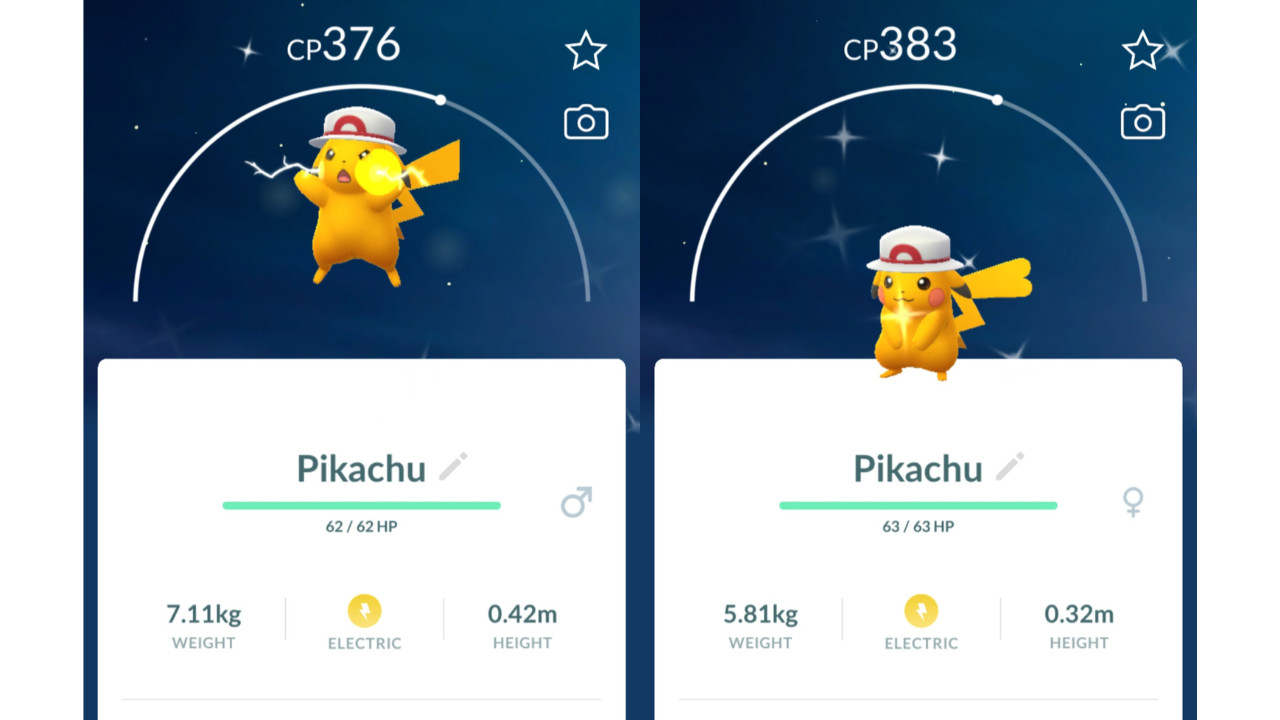 ⚡Shiny (Dazzling) Pikachu Leaf's Hat Go Tour 2026 Pokemon GO⚡ Registered Only