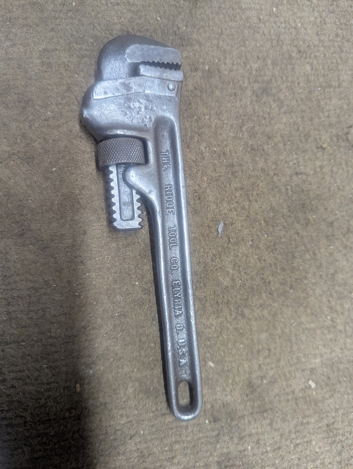 Vintage Ridgid 8-In Pipe Wrench