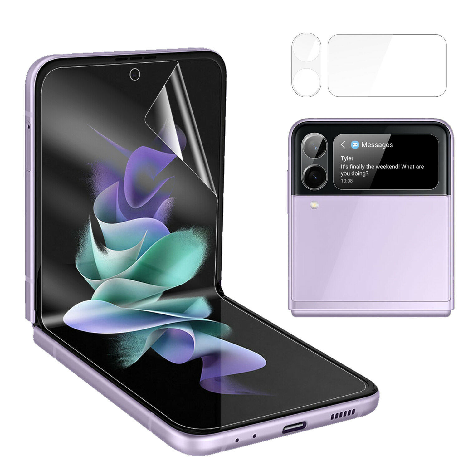 For Samsung Galaxy Z Flip7 FE 7 6 5 4 Soft Hydrogel Screen Protector/Camera Lens