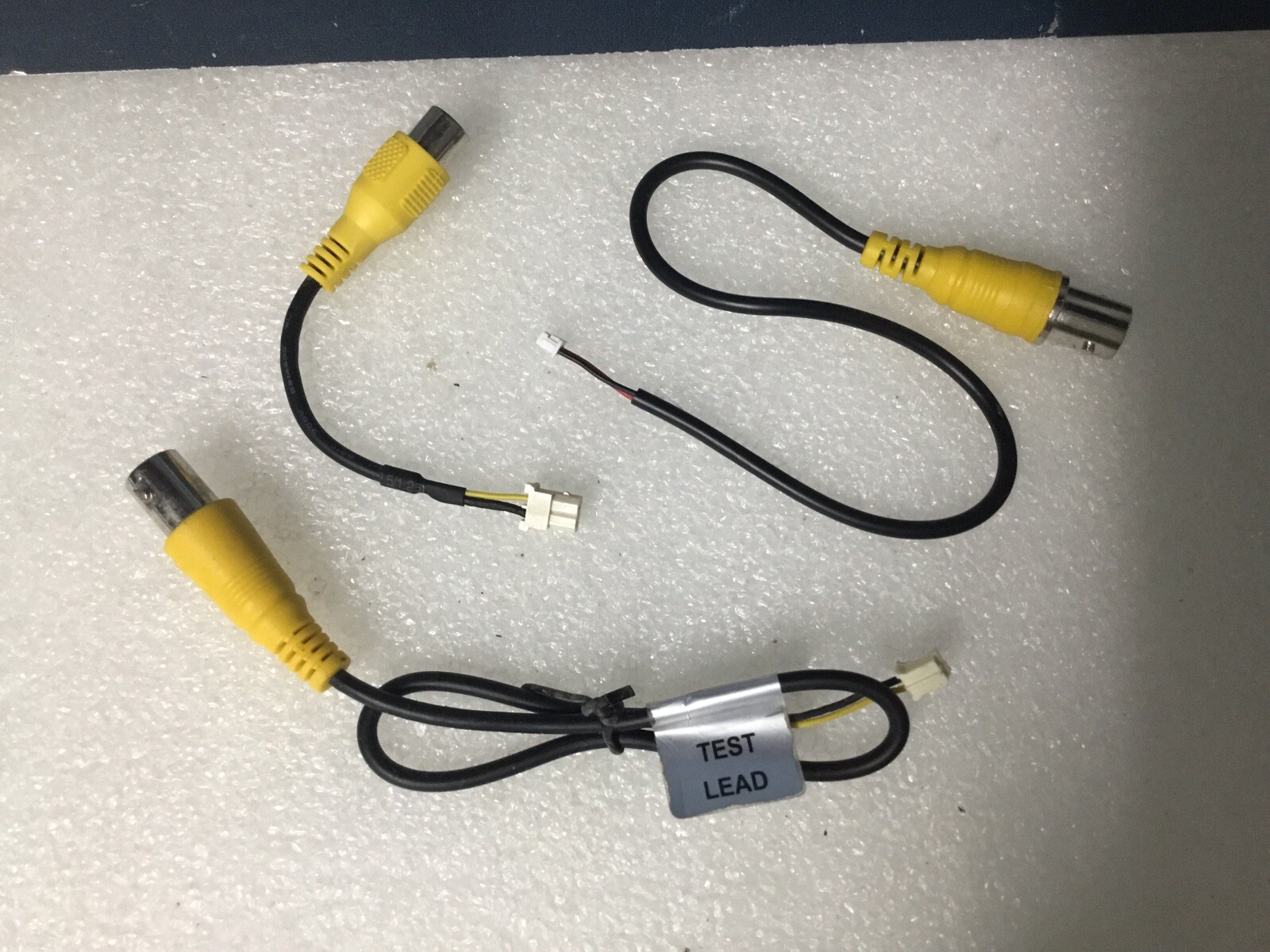 Video TEST LEAD for Surveillance CCTV Security Camera W/3 Different Size / Plugs
