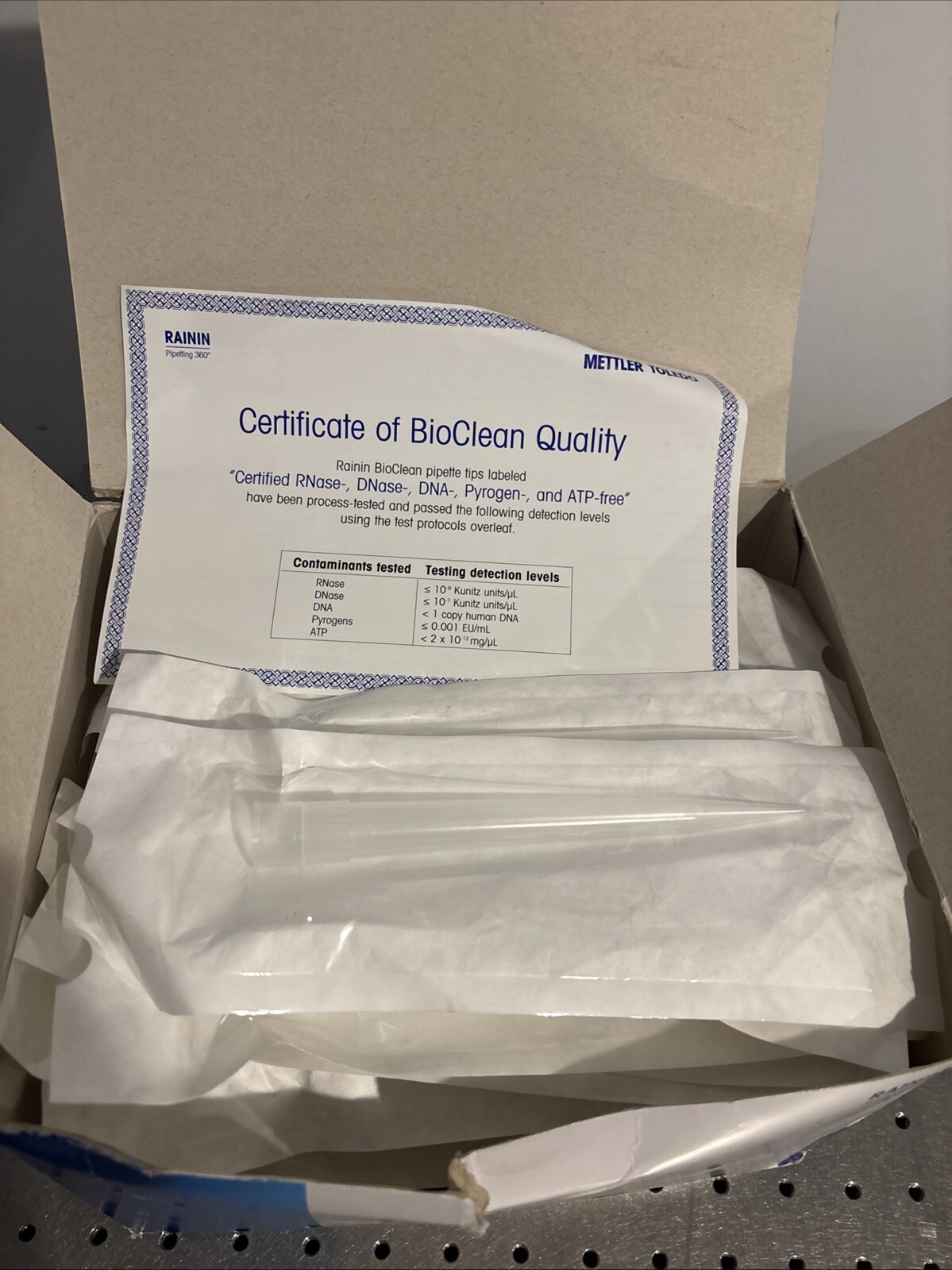 METTLER Rainin BioClean 10mL RC LTS Pipette Tips 17005940
