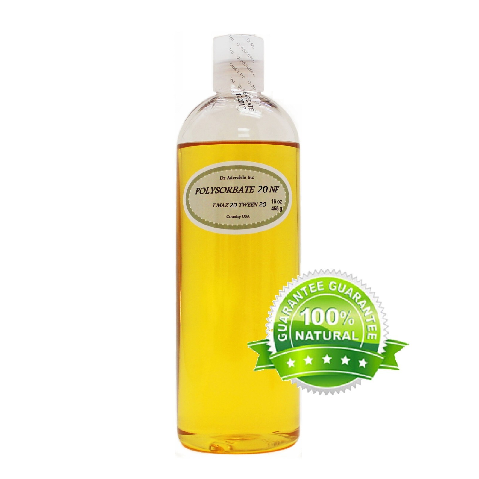 Premium Polysorbate 20 TWEEN 20 Pure Cosmetic Purposes