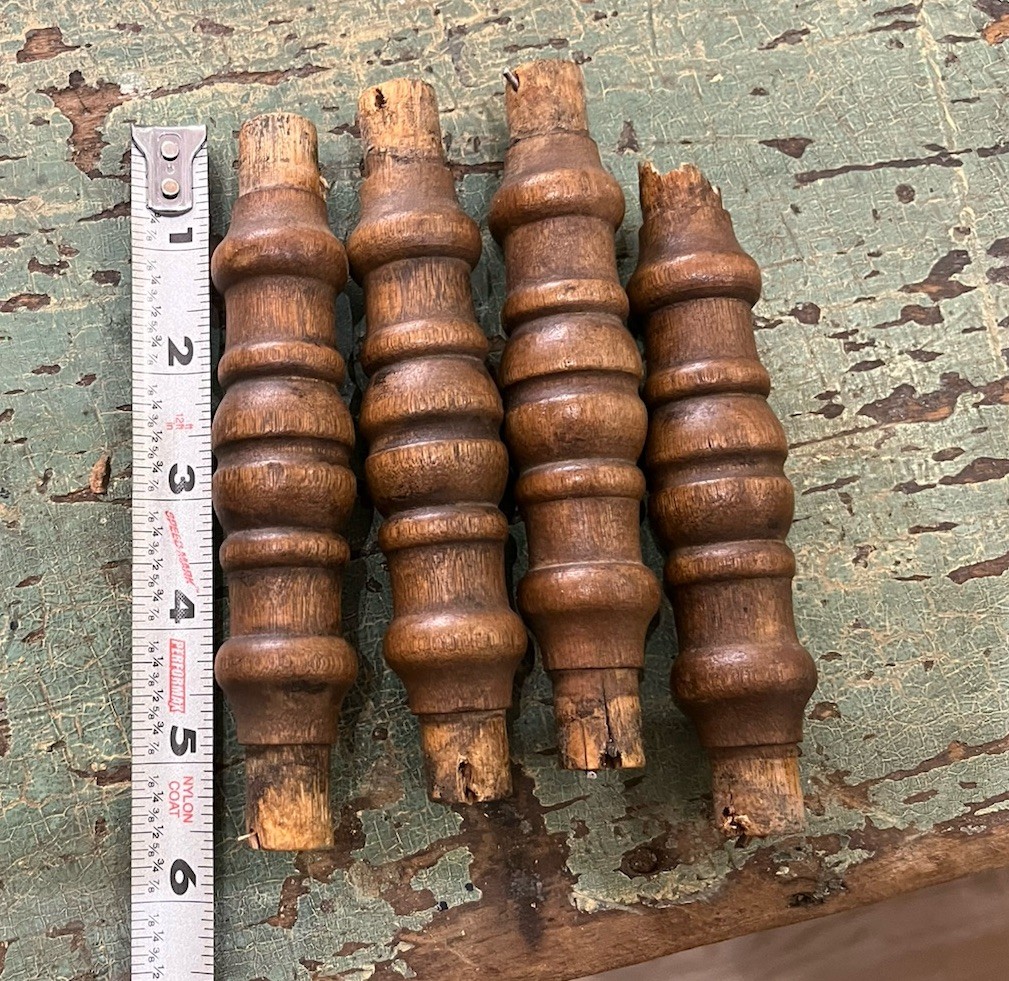 Antique Salvaged Support Spindles Piano Stool