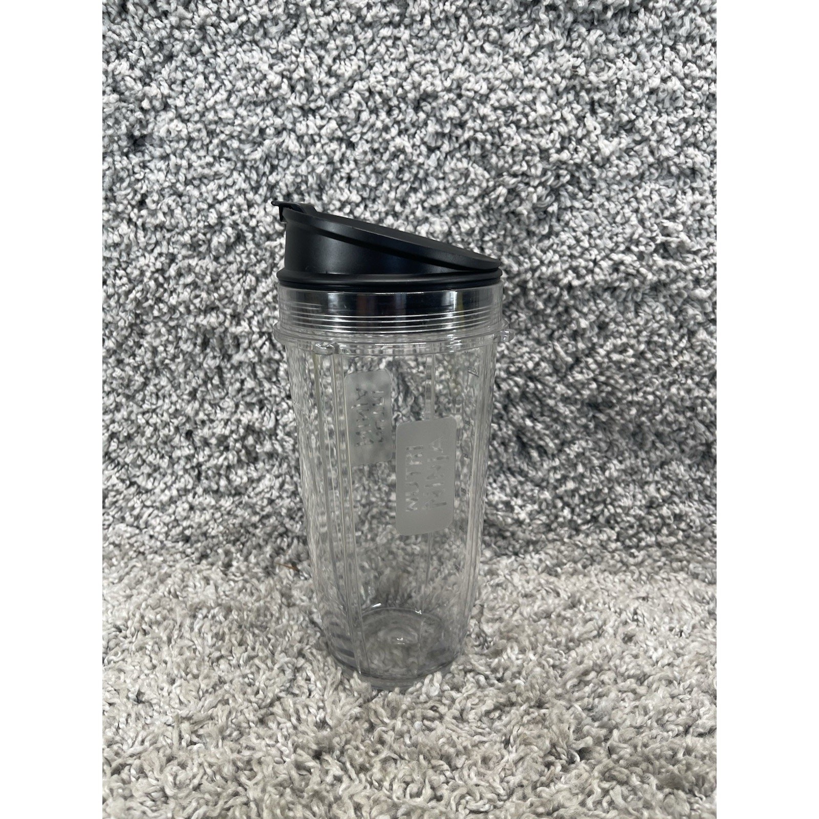 Nutrí Ninja Blender Replacement 24 Oz Cup Black Flip Top Sip & Seal Lid Gadgets