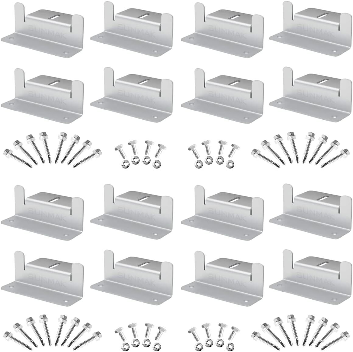 16 Units Per Set Solar Panel Mounting Z Brackets, Solar Panel Mounting Br