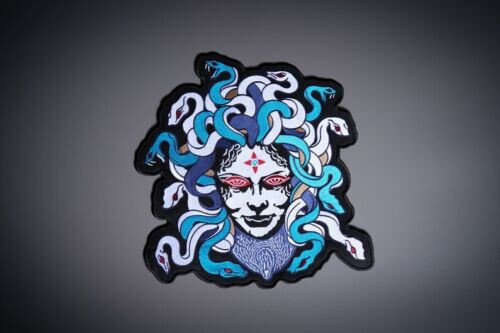 MEDUSA Large Back Patch for Custom Biker Vest