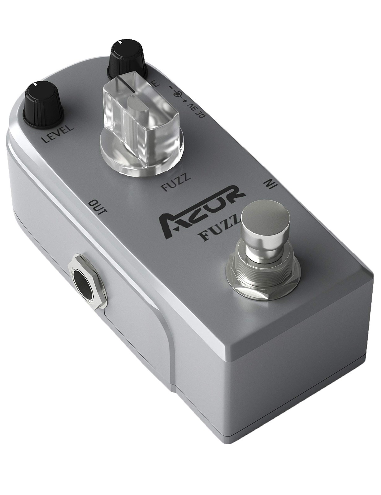 AZOR Fuzz Guitar Effect Pedal Classic Vintage Analog AP303, Grey