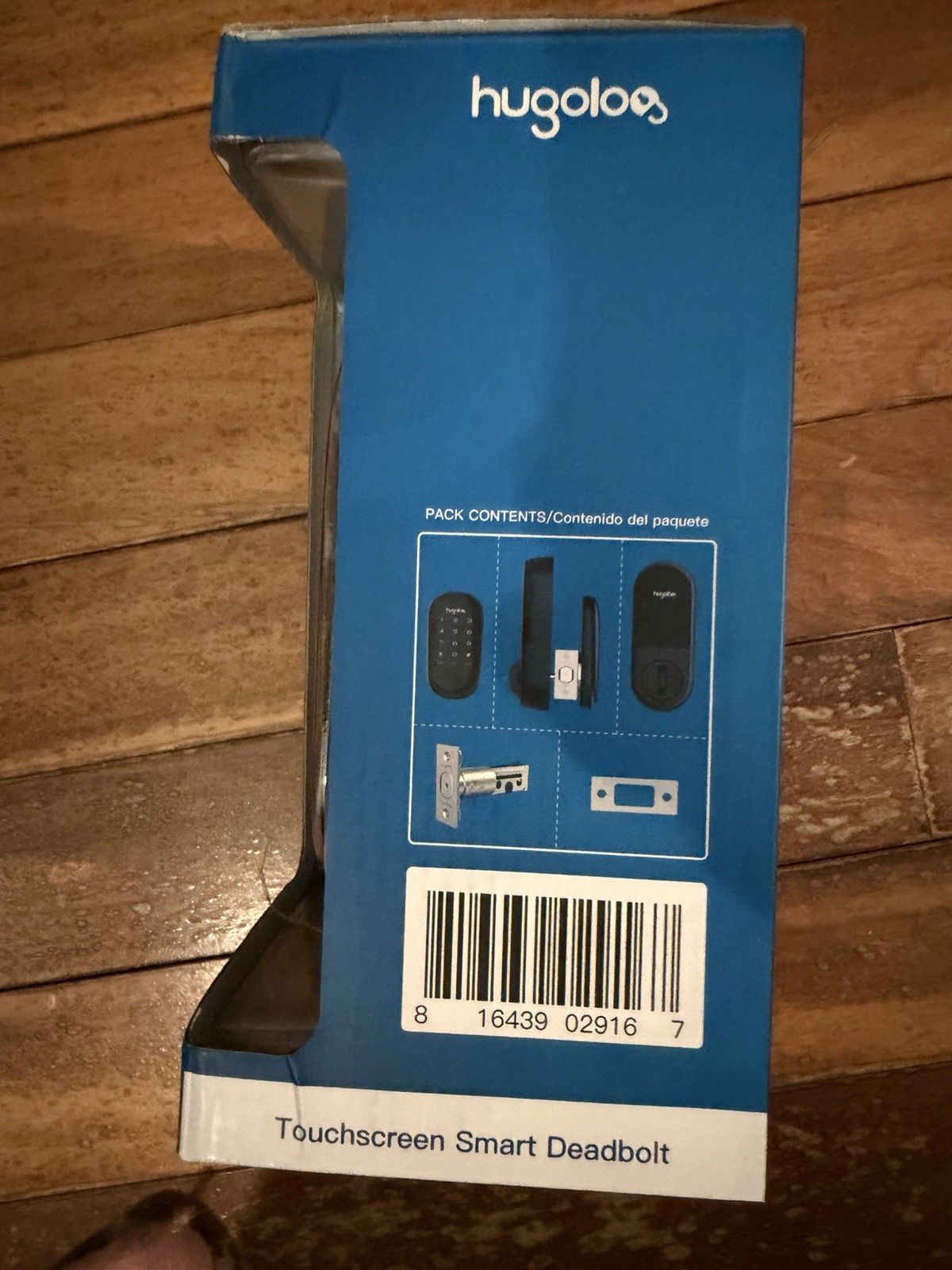 Hugoloo Touchscreen Smart Deadbolt Keypad Bluetooth Model HU04-ORB