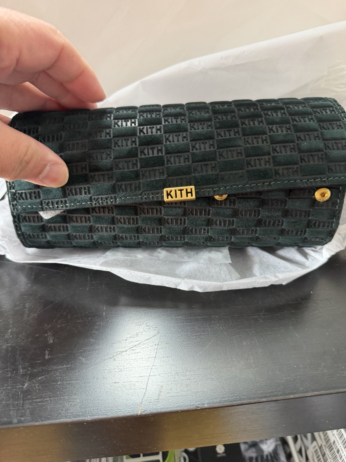KITH Kithmas Monogram Suede Leather 3-Watch Roll Stadium Green SOLD OUT Limited