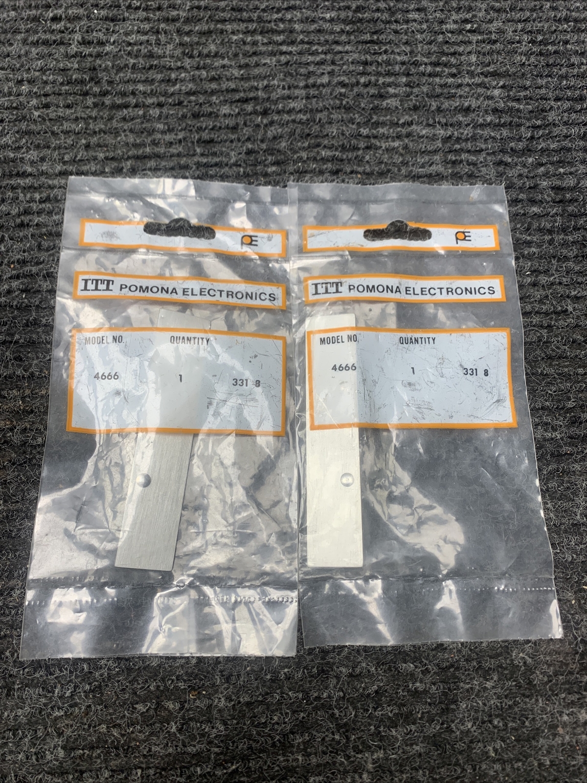 LOT OF 2 ITT POMONA ELECTRONICS PLATE MODEL 4666