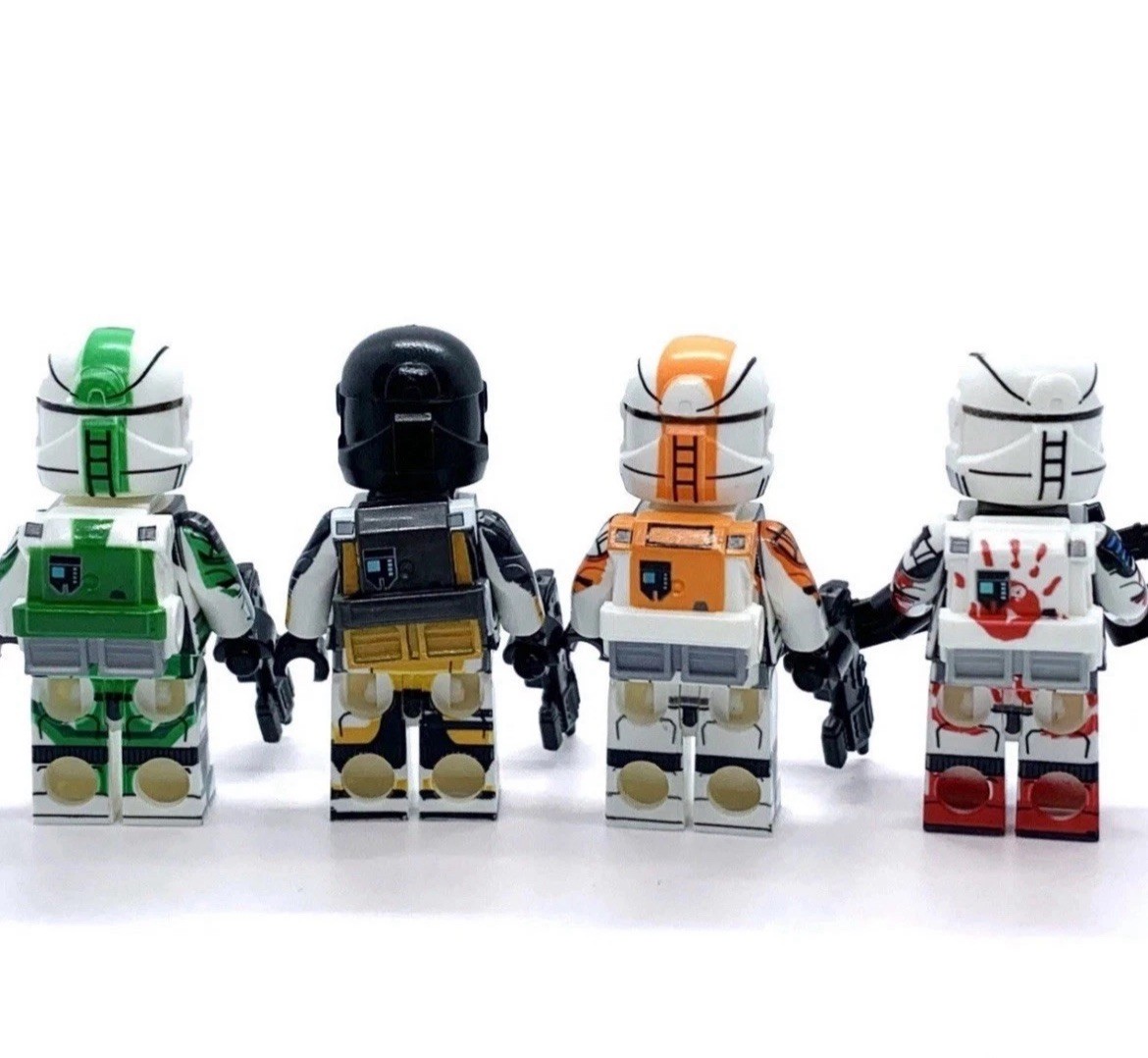 Custom Delta Squad Boss Fixer Scorch Sev Minifigures – Clone Commandos Set