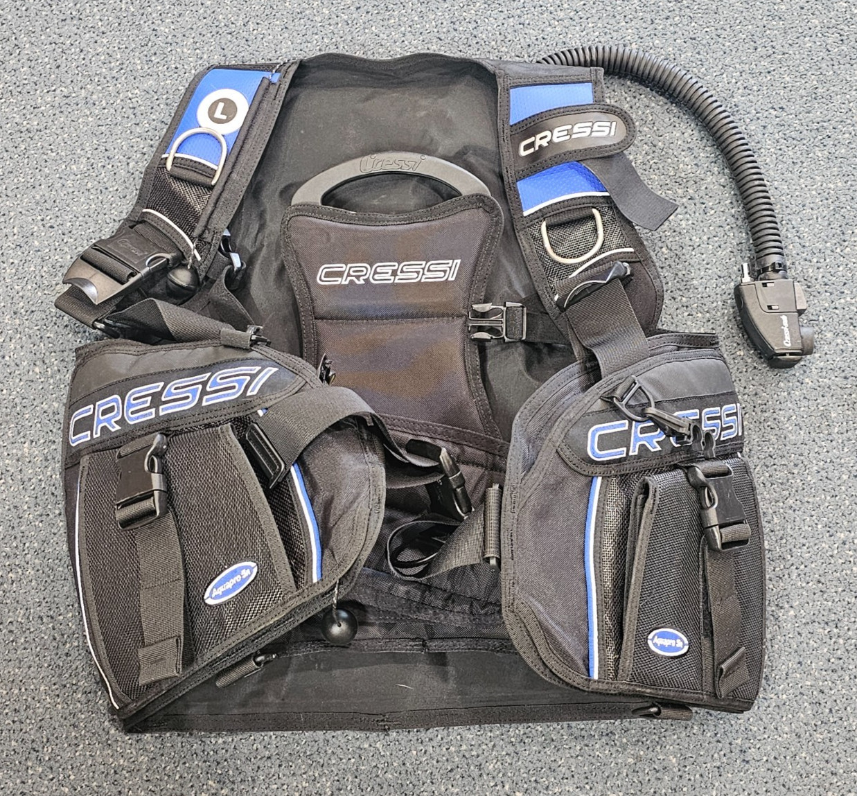 Cressi Aquapro 5R BCD Diving Vest Size Large Pre-owned