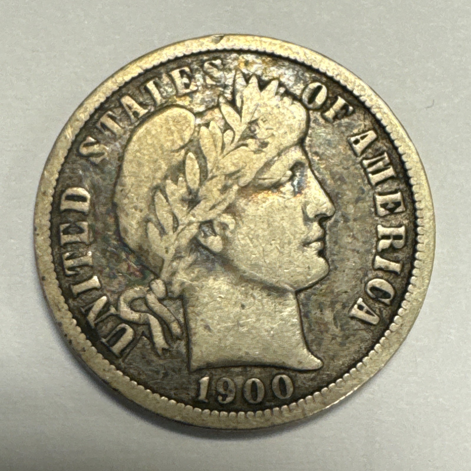 1900-O Barber Silver Dime Fine