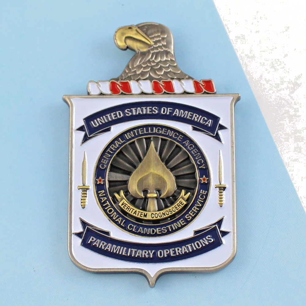 Covert Operations CIA Special OPS Clandestine Paramilitary Challenge Coin bronze