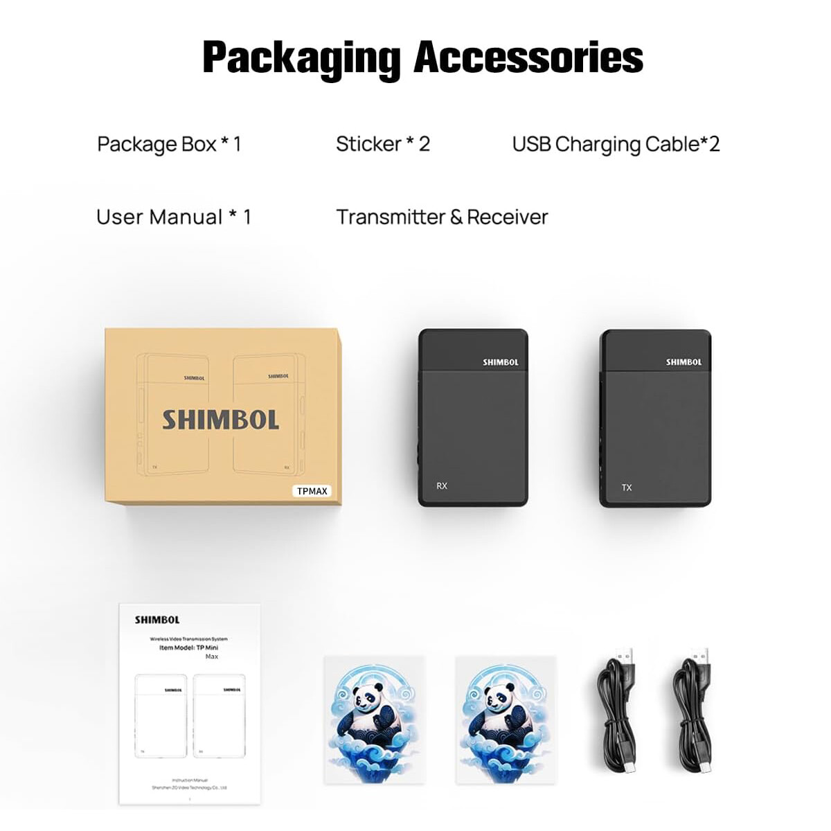 SHIMBOL TP Max 5GHZ 1000ft HDMI Wireless Video Transmission Transmitter Receiver