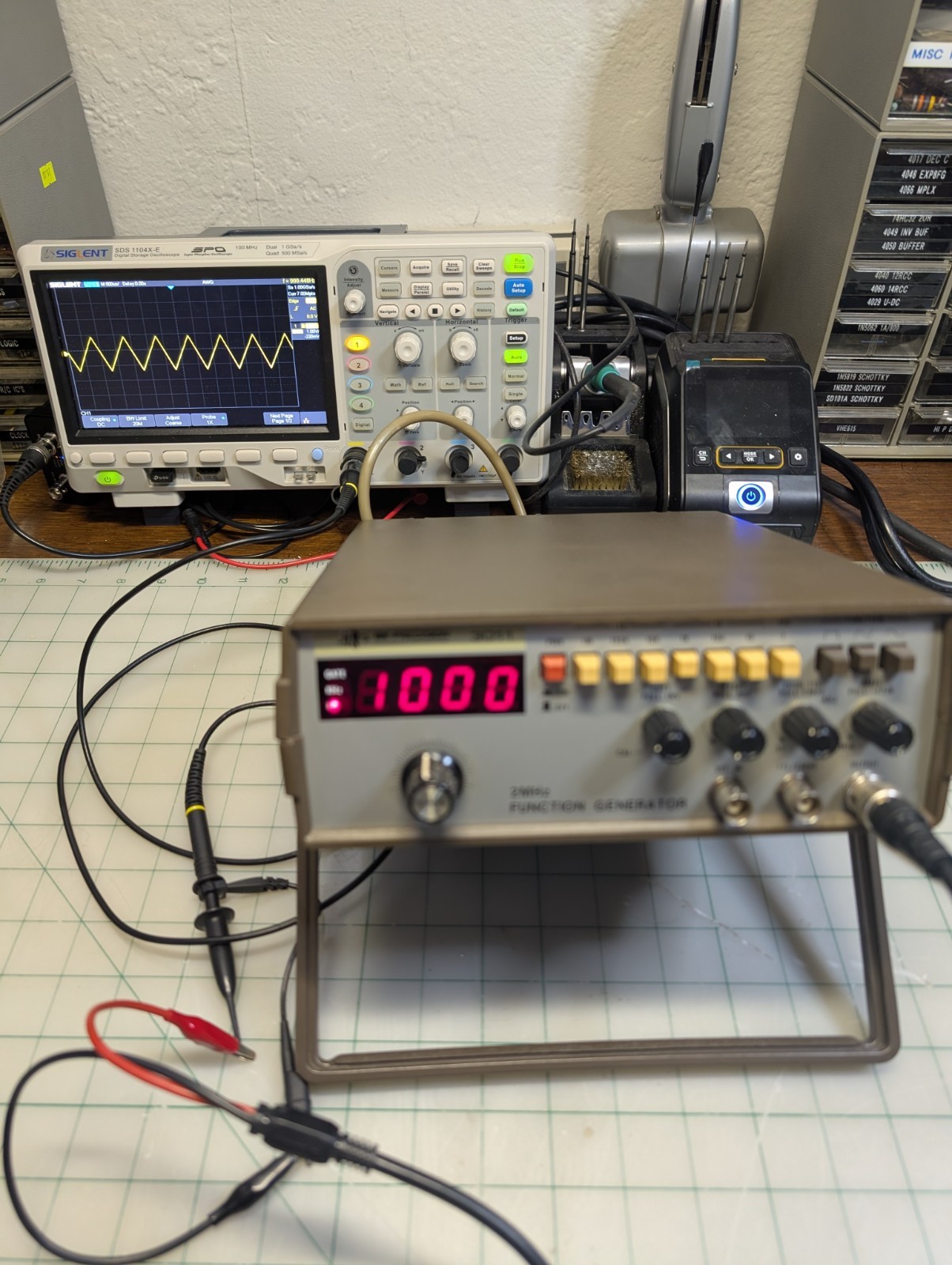 BK Precision 3011 Function Generator — Tested Working — 2 MHz, Digital Display