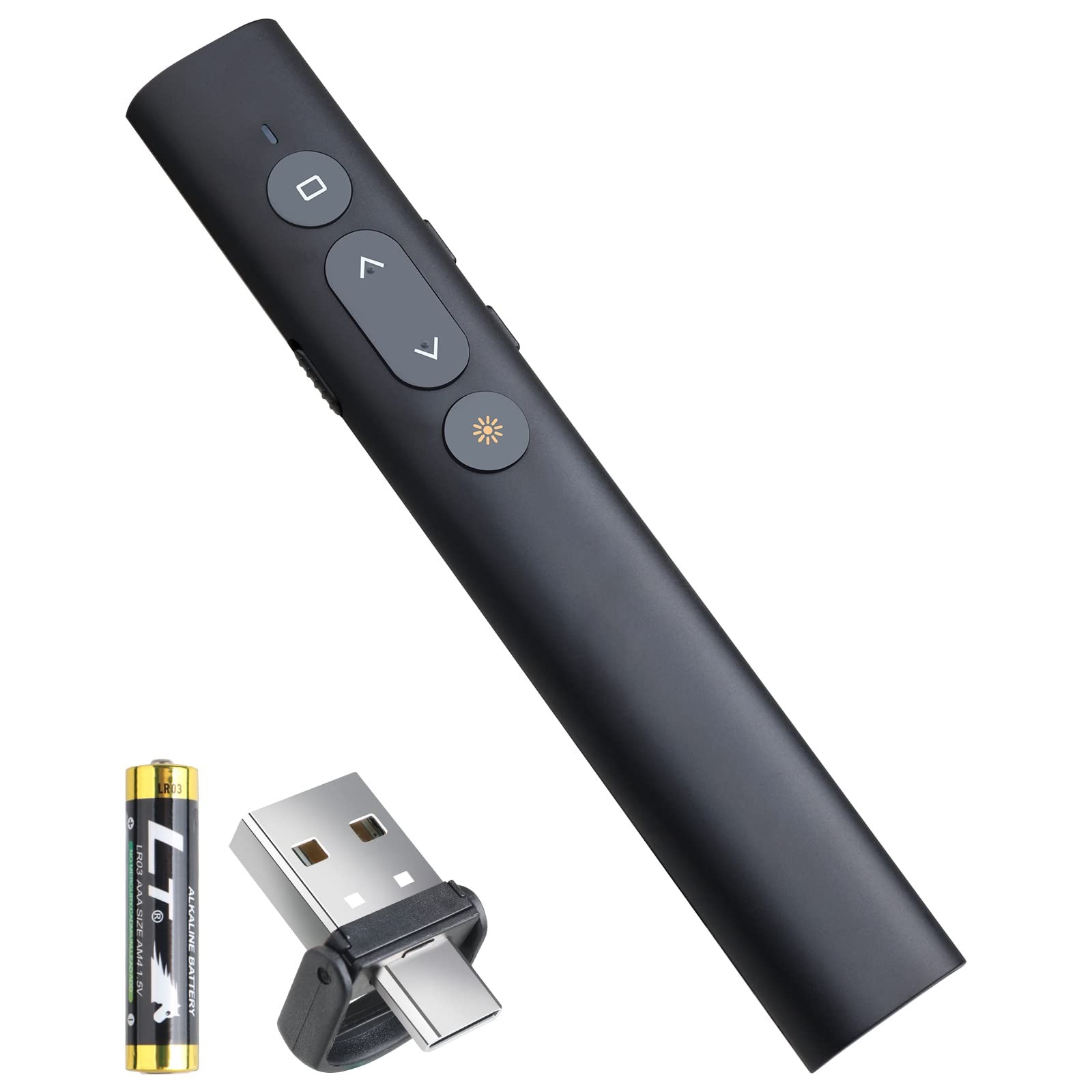 Presentation Clicker Presentation Remotes, Type C/USB A 2 in 1 Pointer, Remot...