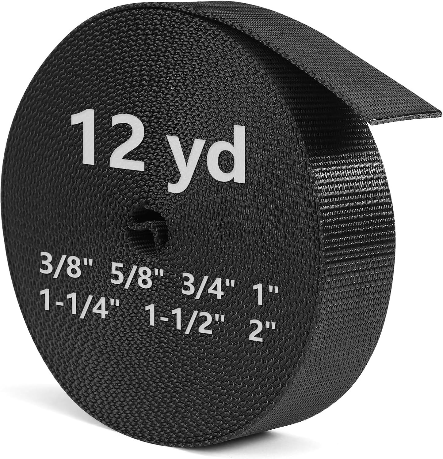 Webbing, Heavy Duty Nylon Webbing Straps, Extra Thick Strapping for Outdoor DIY