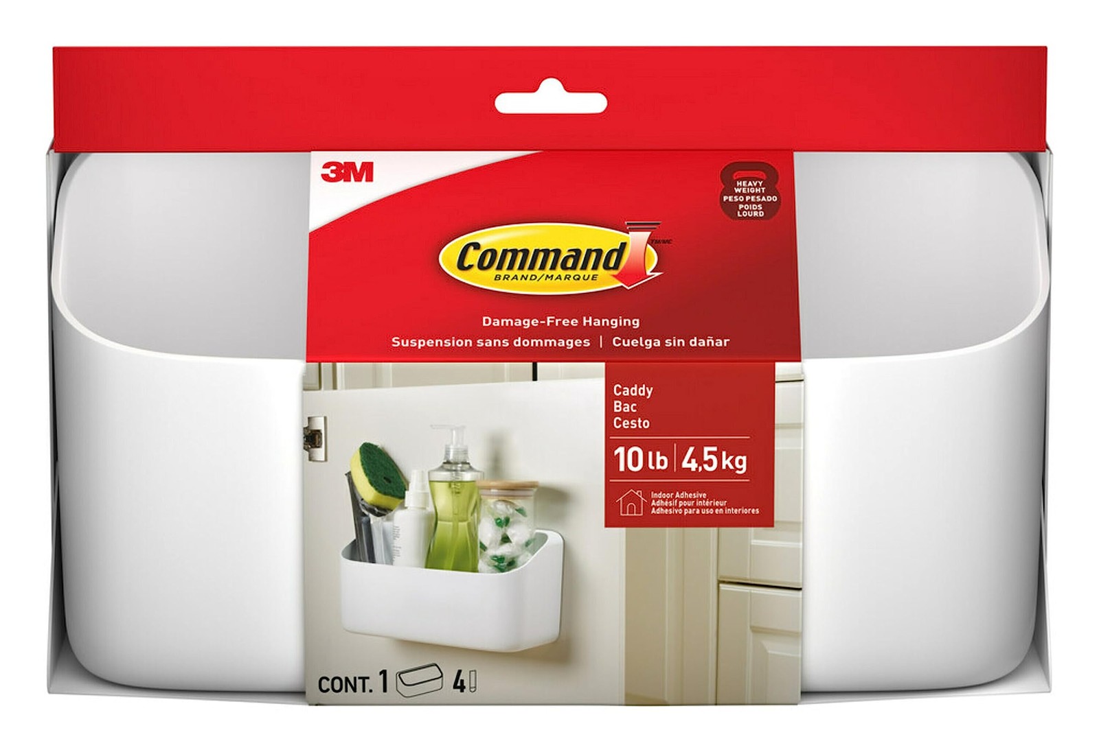 Organizing Caddy, 1 Caddy, 4 Large Strips