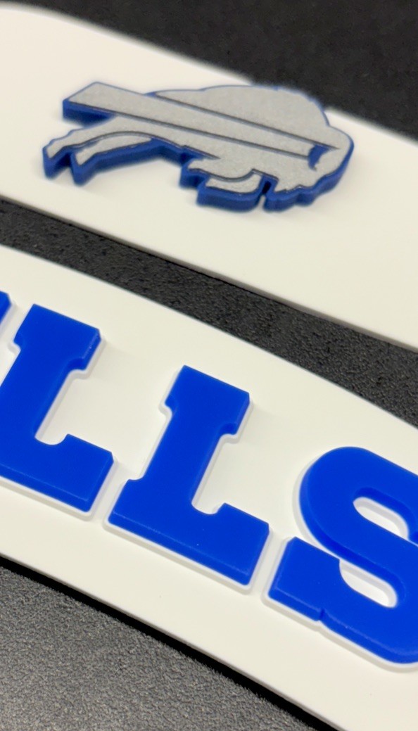 3D Bumpers - Bills Flex Set for a Full Size Helmet