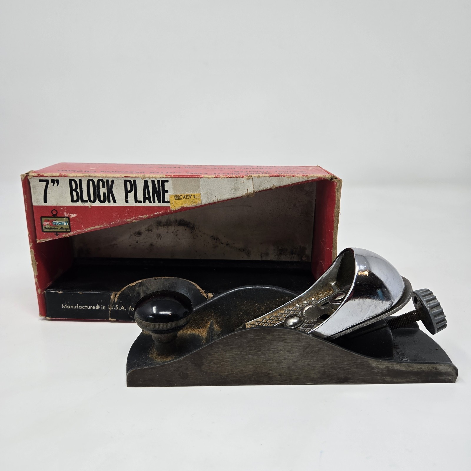 BLOCK PLANE 7” MADE IN USA S.S. KRESGE COMPANY MICHIGAN W/ BOX