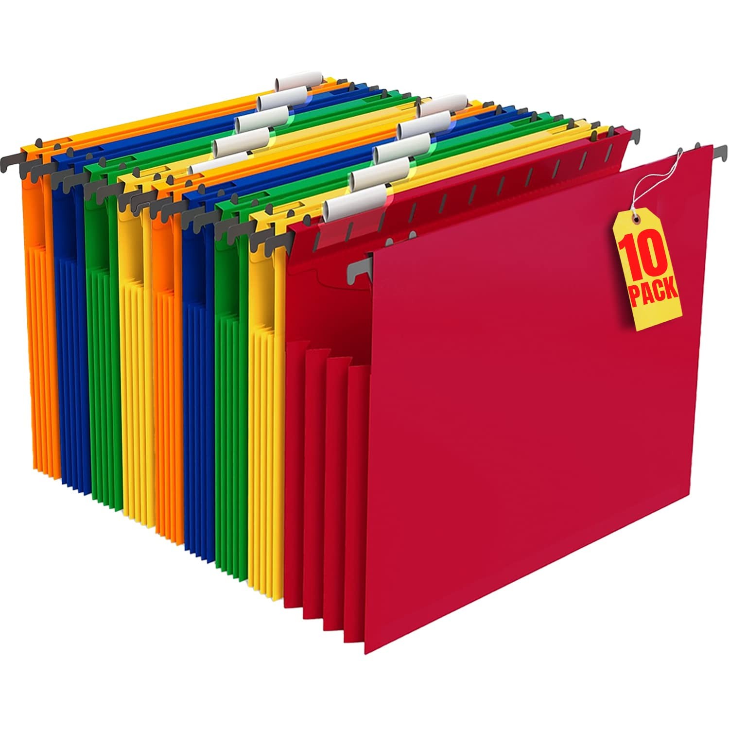 1InTheOffice Hanging File Folder, Pocket, Expandable [Various]