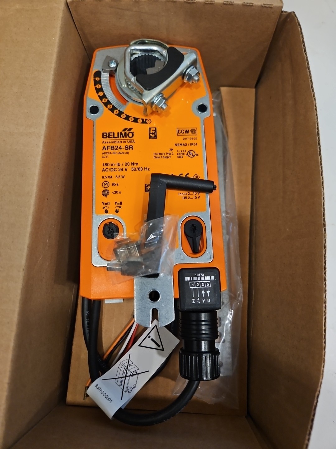 AFB24-SR-S  BRAND NEW!  BELIMO- Damper Actuator - MODULATING
