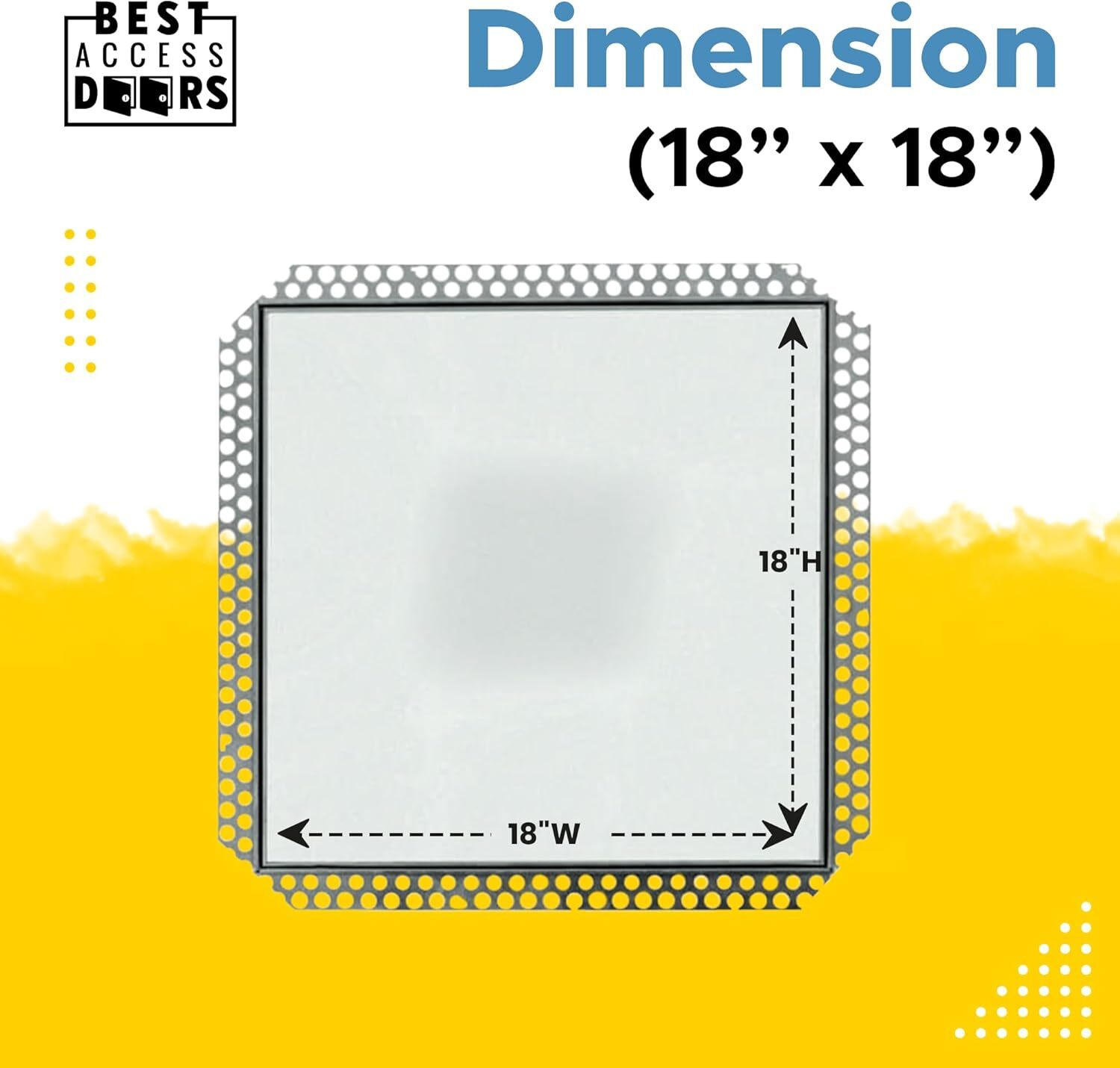 Best 18” x 18” Access Panel, High-Grade Aluminum Frame Access Door (BA-IVHDF)