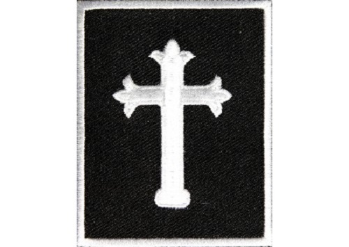 JESUS CROSS SMALL CHRISTIAN RELIGIOUS EMBROIDERED IRON ON PATCH **FREE SHIPPING*