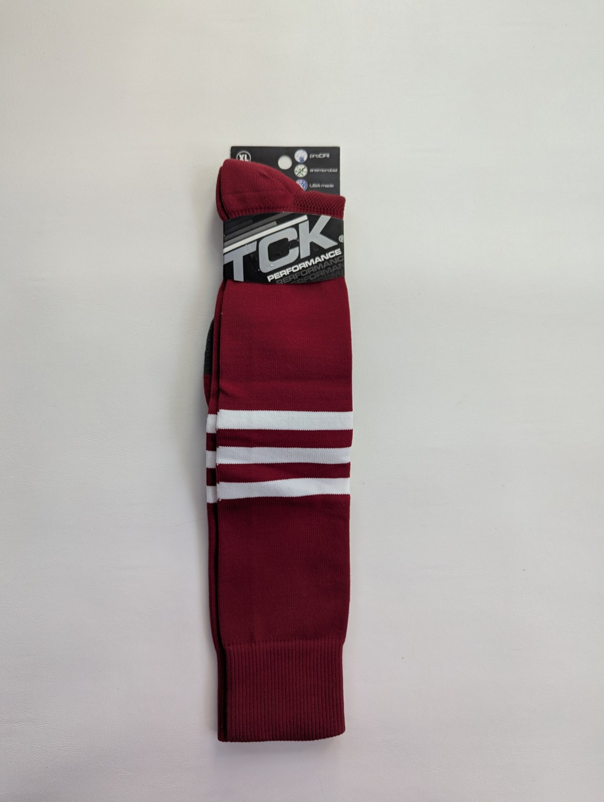 TCK Performance Baseball Socks New Size: XL Burgundy
