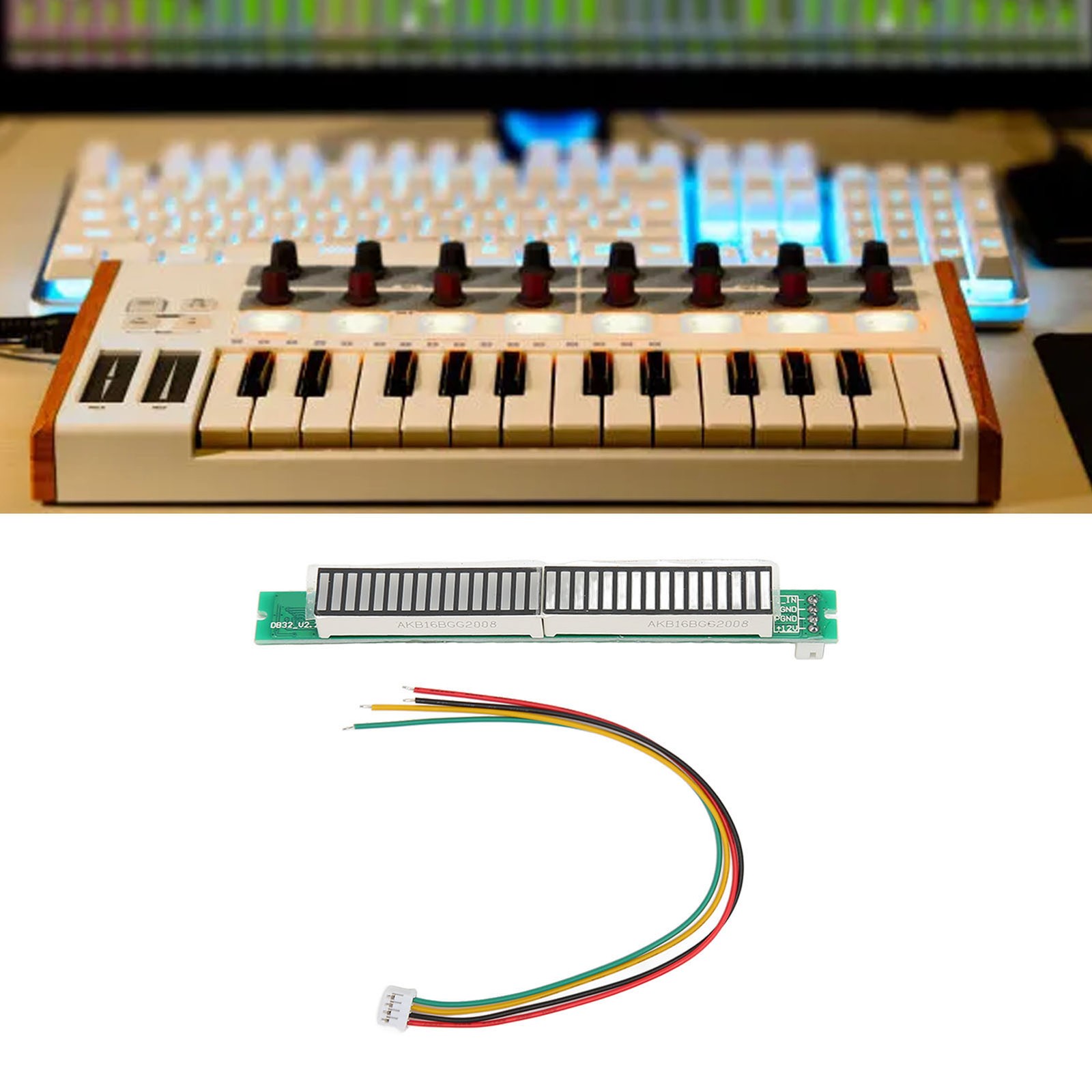 ¸Music Level Indicator Module 32 Bit 8 Effects Adjustable Brightness LED Soun