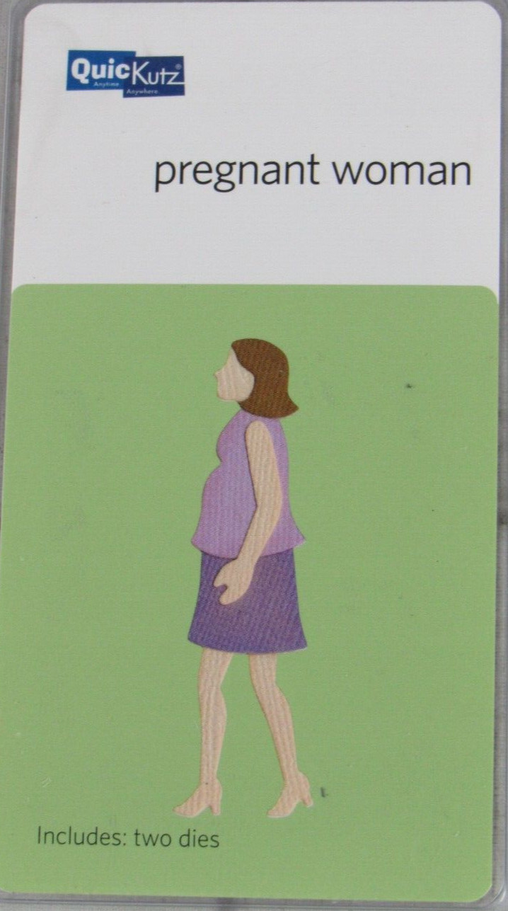 QuicKutz Pregnant Woman 2x2, 2 Cutting Die Set KS-0664