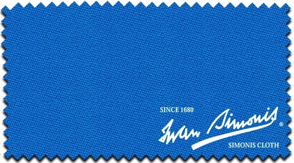 7' Bed & Rails Simonis 860HR Pool Table Cloth Tournament Blue AUTHORIZED DEALER