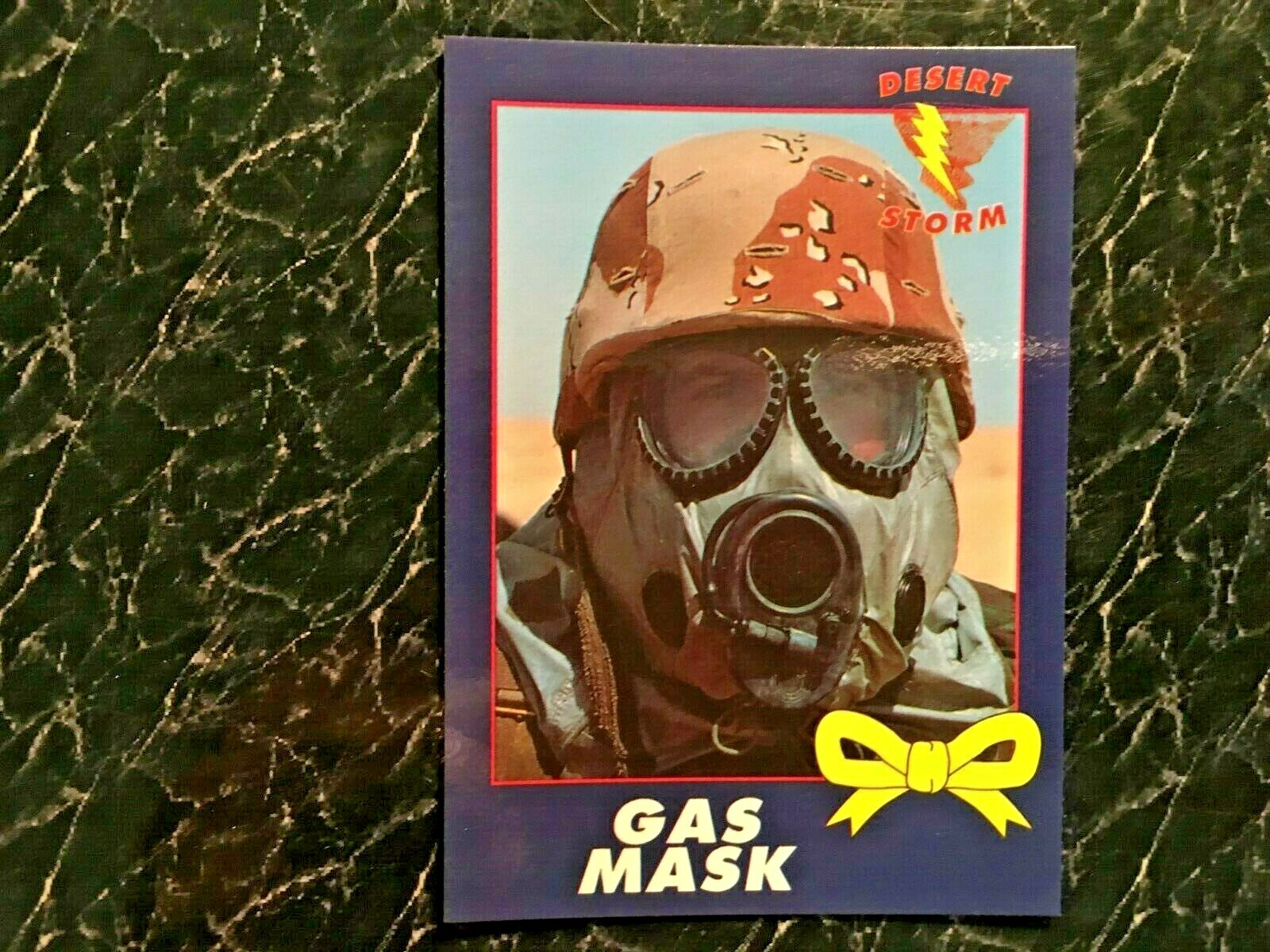 Gas Mask   DESERT STORM     Operation Yellow Ribbon      1991     Card