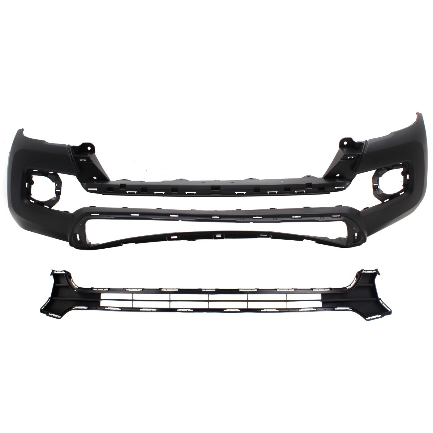 Bumper Cover Kit For 2016-2023 Toyota Tacoma Primed With Fog Light Holes Front