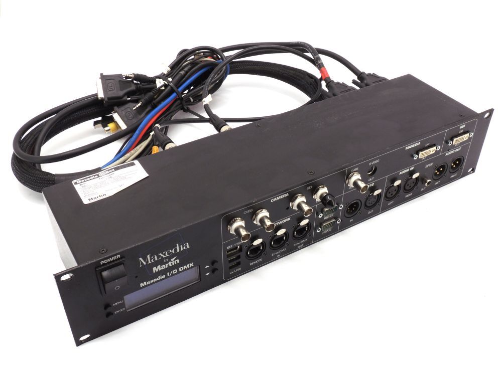 Maxedia by Martin MMIO001 2U I/O DMX Box 19" Rack Mount Broadcast Video Switch