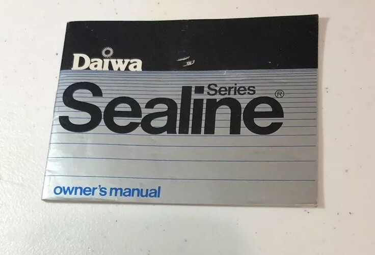1980s Daiwa Sealine  Series Fishing Reel Manual Instruction Booklet Vintage R2
