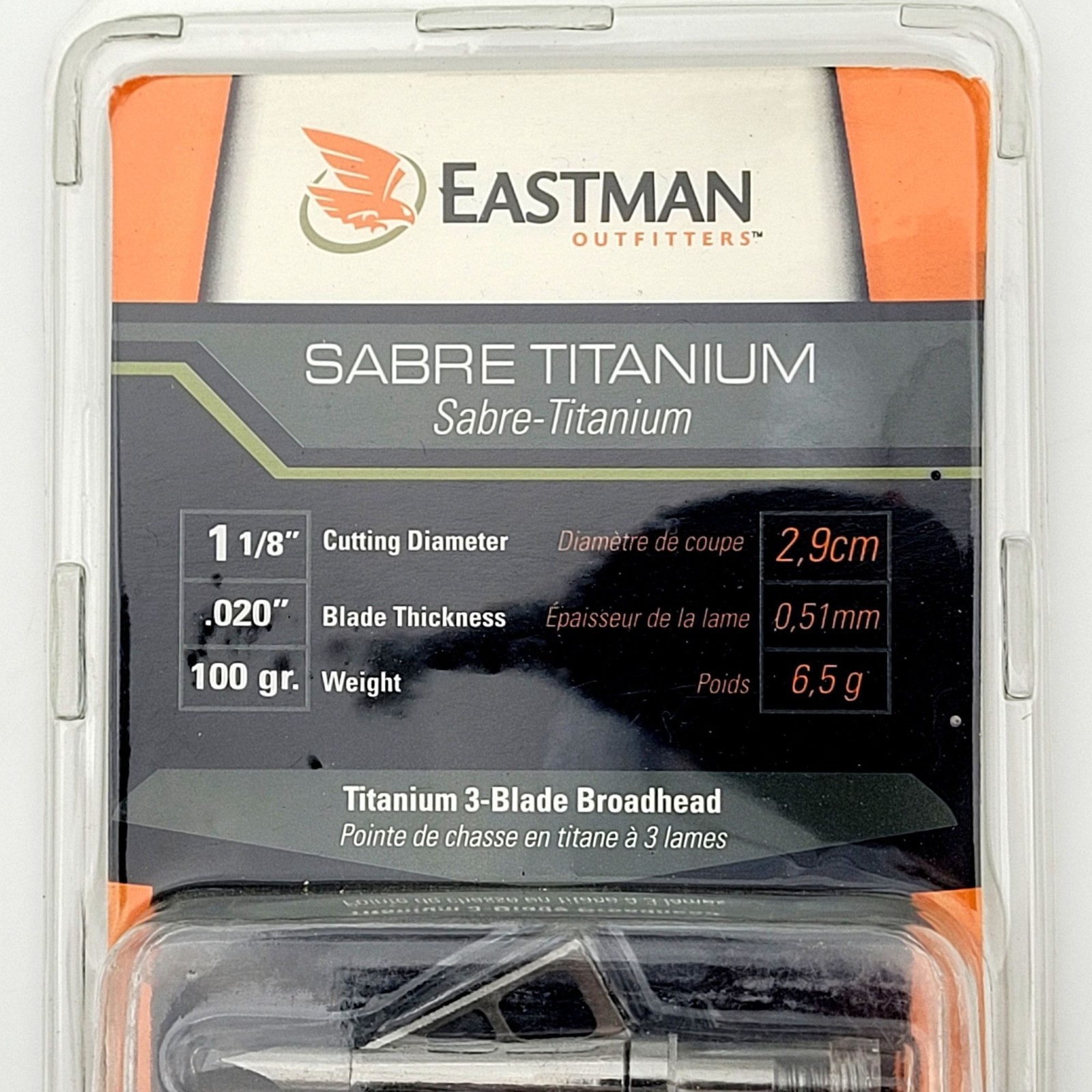 Eastman Outfitters Sabre-Titanium 3 Blade 100 Grain Broadheads New