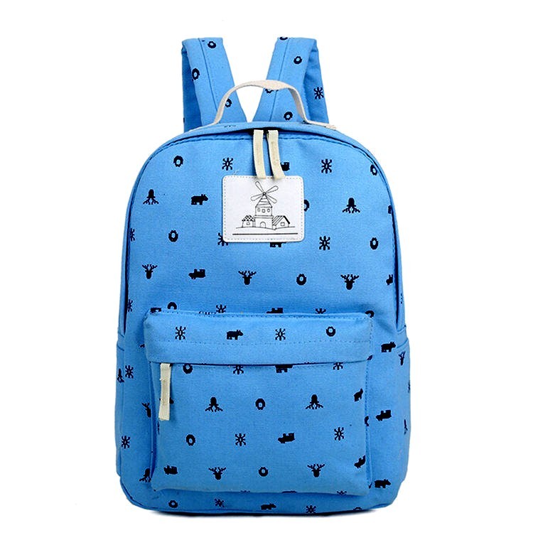 Canvas Girls Backpack - Laptop Backpack - School Backpack - Travel Backpack -