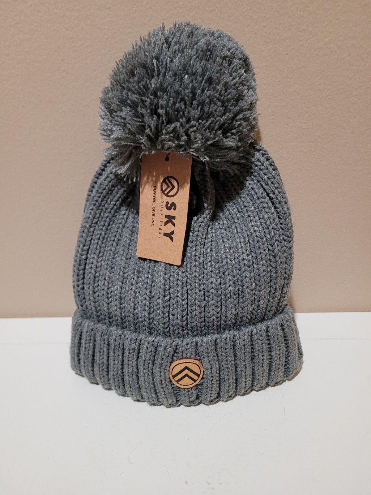 Beanie Hat Sky Outfitters Soft Gray Acrylic Brand New