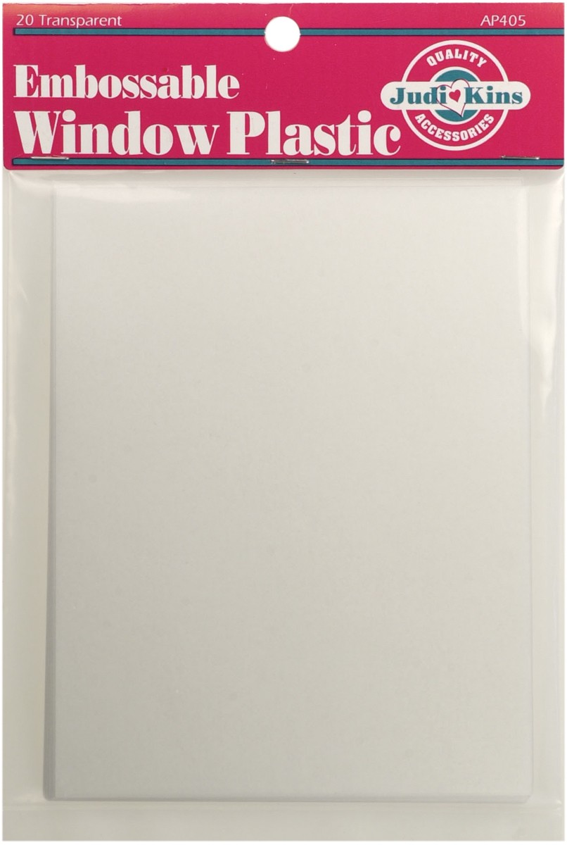 Judikins Embossable Window Plastic Sheets 4.25"X5.5" 20/Pkg-Clear (3Pk)