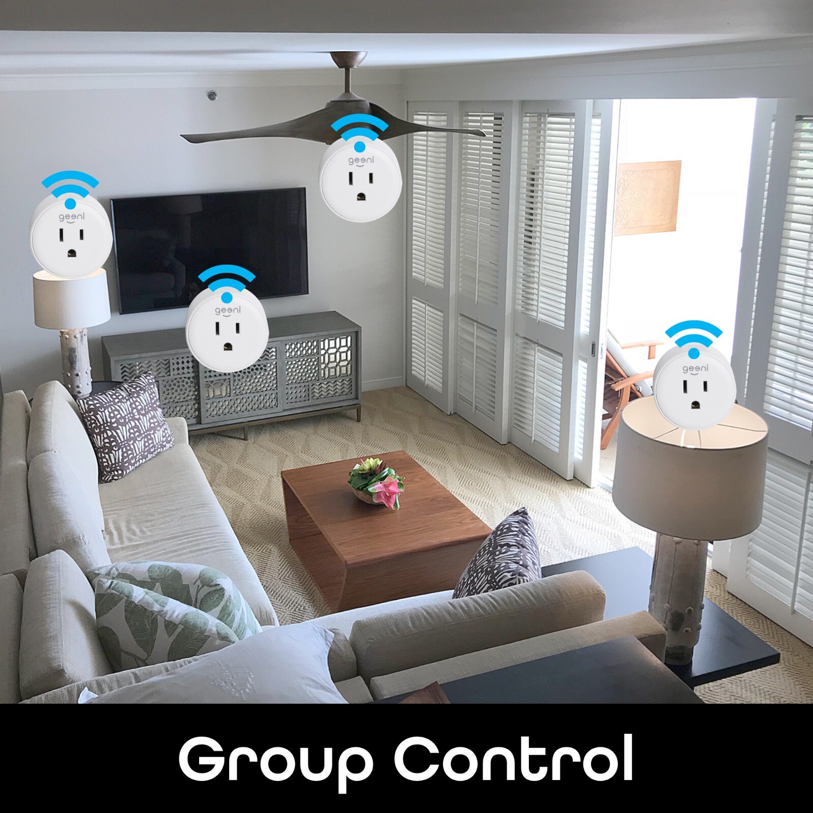 Geeni DOT Smart Wi-Fi Outlet Plug with Voice Control (2 Pack)